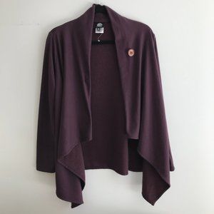 EUC. Bobeau one button fleece wrap cardigan.